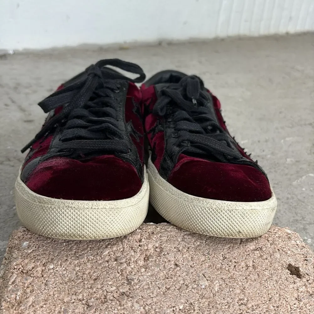 Velvet Saint Laurent sneakers